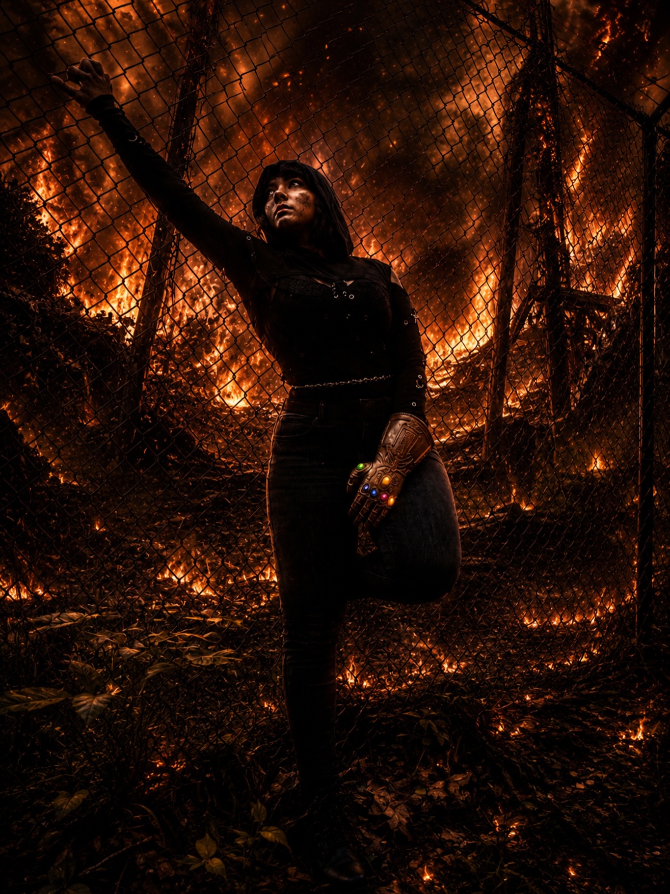 Photo by Eric 📸 on June 21, 2026. May be an image of fire, fishnet stockings and text.